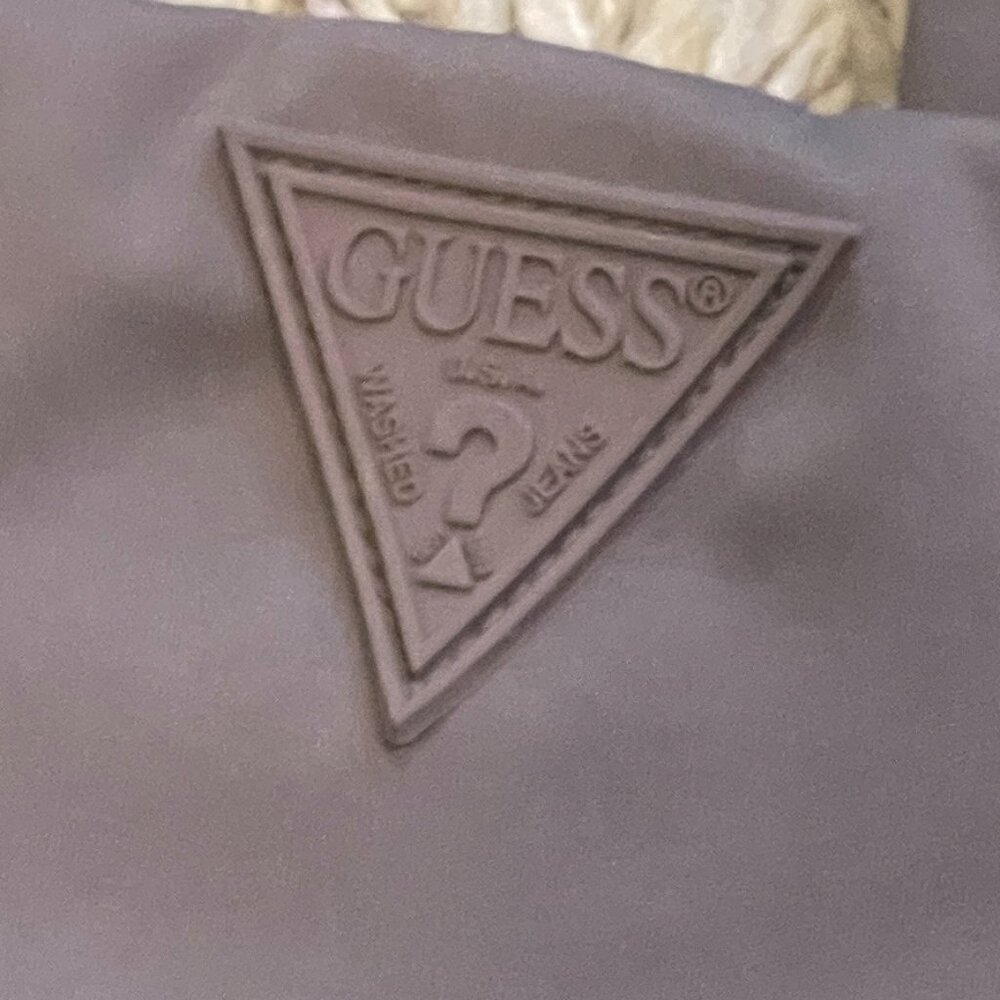 GUESS || Gray leggings mesh diagonal stripes - Size M - NWoT - Picture 5 of 5